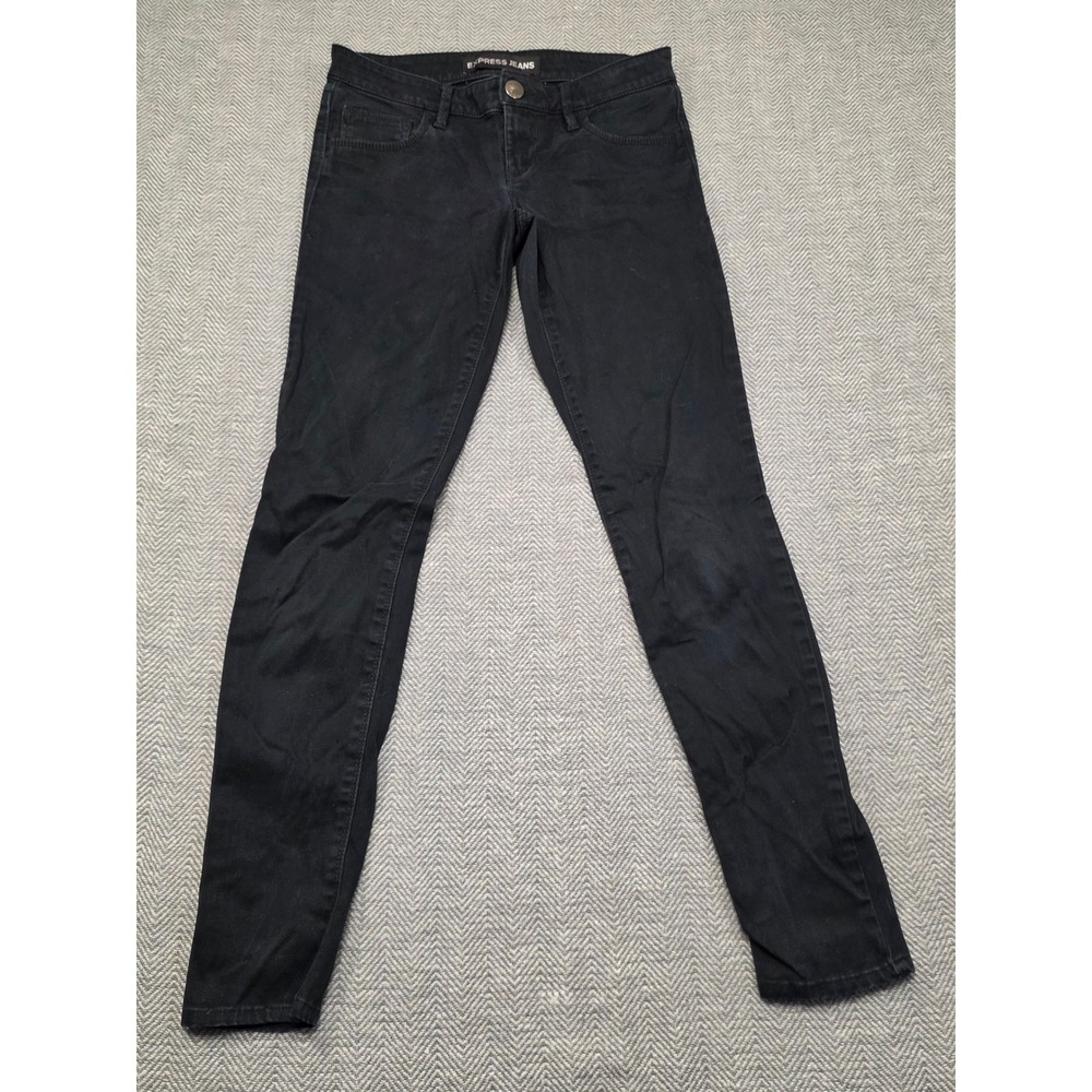 Express Stella Low Rise Legging Jeans Black Skinny Denim Size 0R